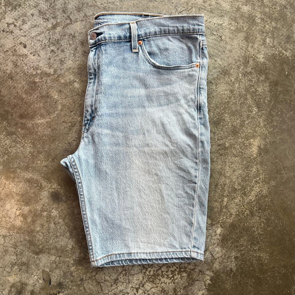 Levi’s 511 Light Wash Denim Shorts Men’s 40 Stretch Streetwear - Picture 4 of 16